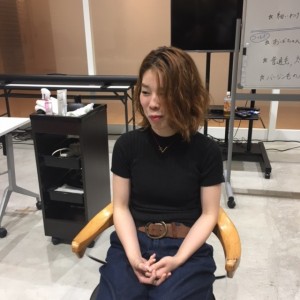 パーマ講習　　上通り美容室 上乃裏通り Objetオブジェ